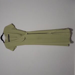 Babaton sage green wrap dress size small.